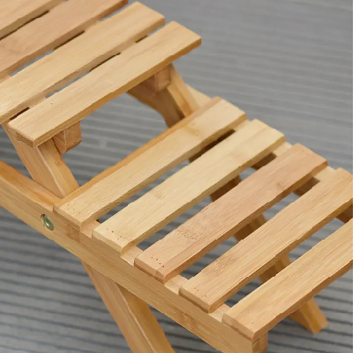 Бамбуковая полка для цветов и растений подставка цветочных горшков держатель