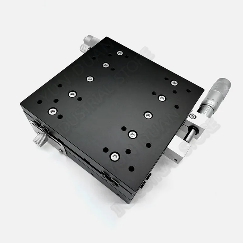 Точная платформа для настройки оси XY 125*125 мм Ручная обрезка микрометр скользящая