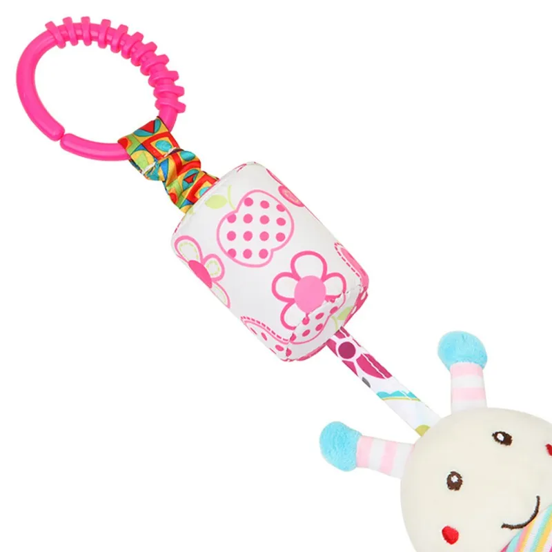 

Baby Lathe Hanging Ring Animal Rattle Crib Hanging Baby Stroller Hanging Toys Teether Stuffed Doll New1