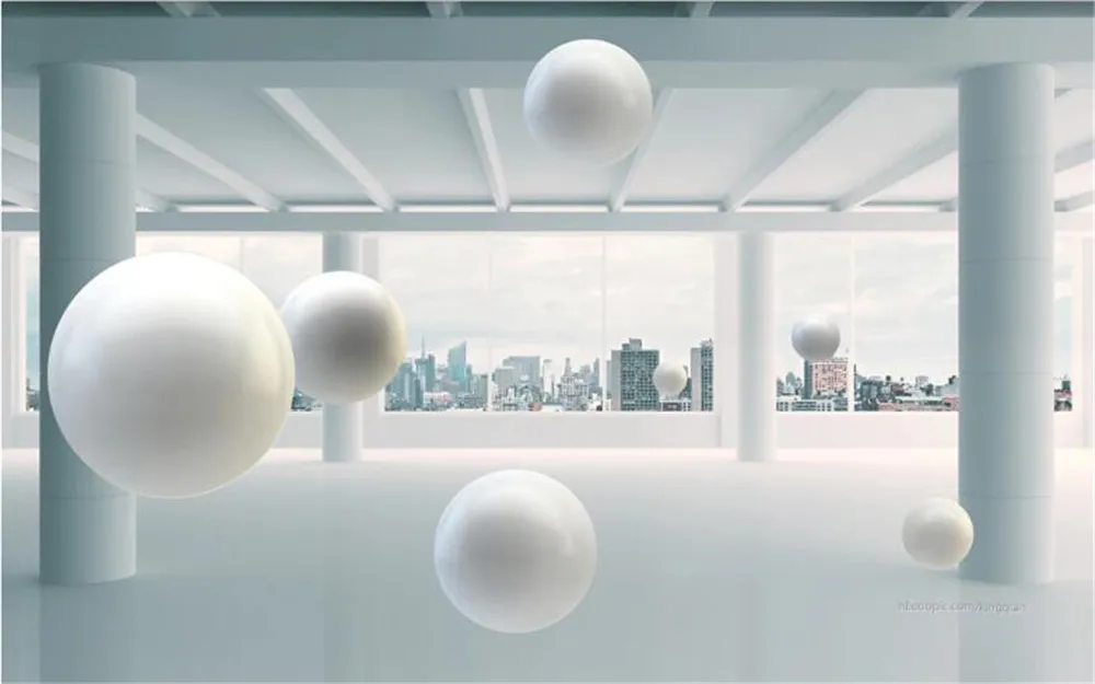 

milofi custom wallpaper mural 3d three-dimensional sphere abstract architecture living room bedroom background wallpaper mural