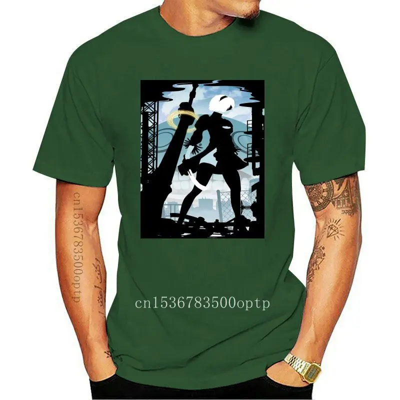 

Yorha Повседневная футболка горячая Распродажа NieR Automata, футболка из 100% хлопка с круглым вырезом