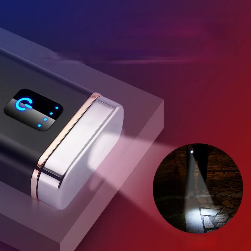 Double Arc Creative USB Rechargeable Lighter Multi-function with Charging Treasure Personalized Electronic Cigarette | Дом и сад
