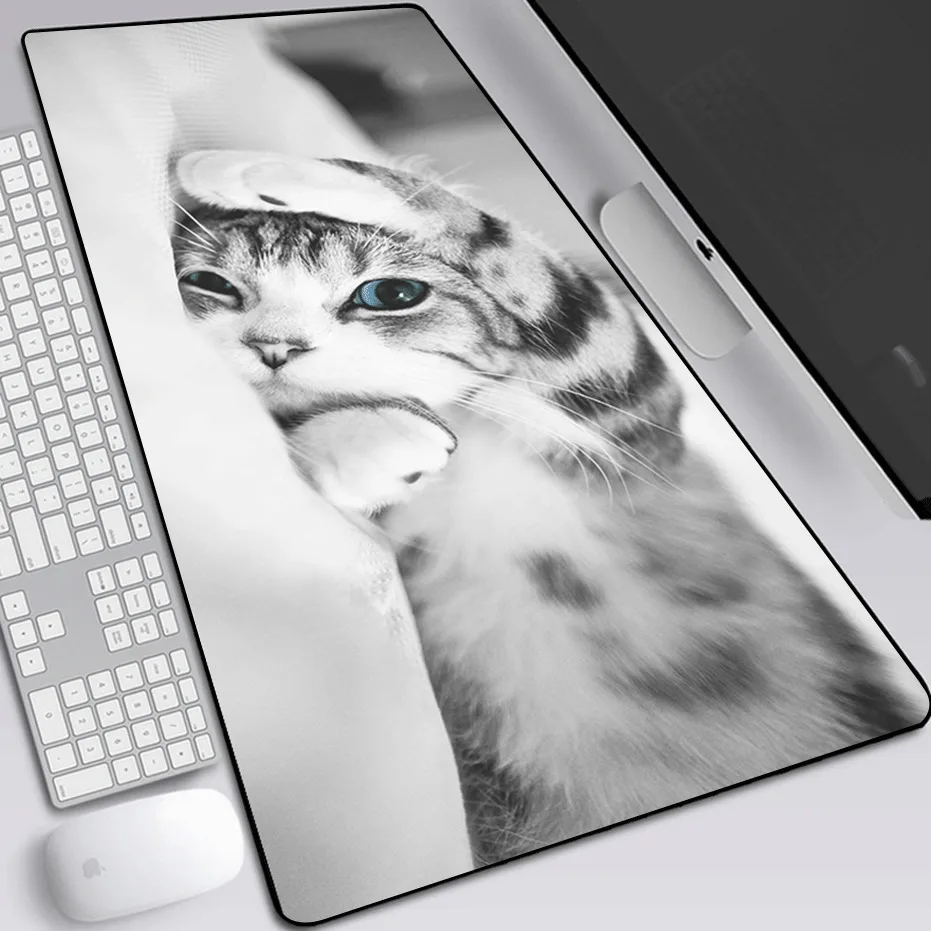 cute cat cartoon gaming mouse pad large gaming mouse pad laptop non slip mouse pad quality mouse pad office decoration desk mat free global shipping