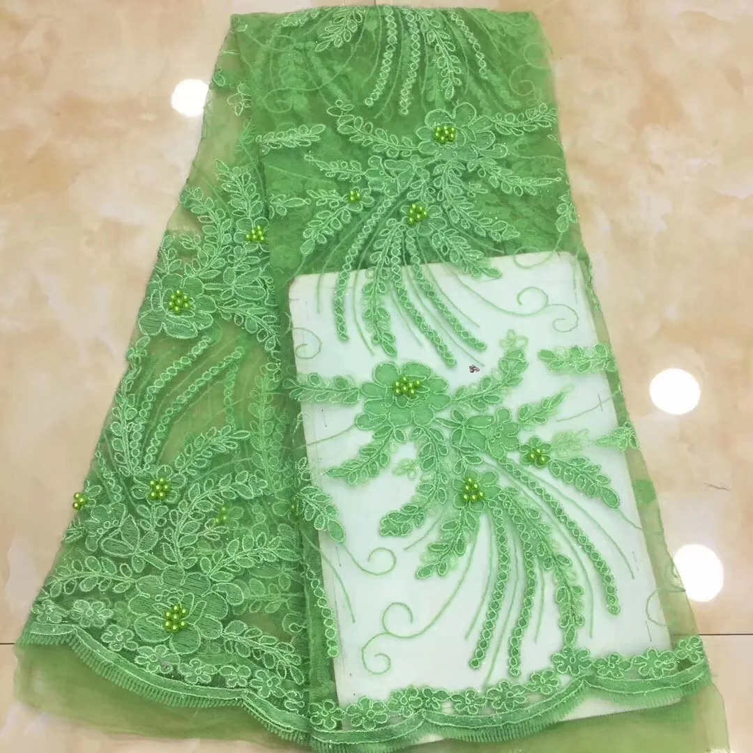 Latest Silver Grey African Laces Fabrics Embroidered French Lace Fabric Cheap Net tulle | Дом и сад