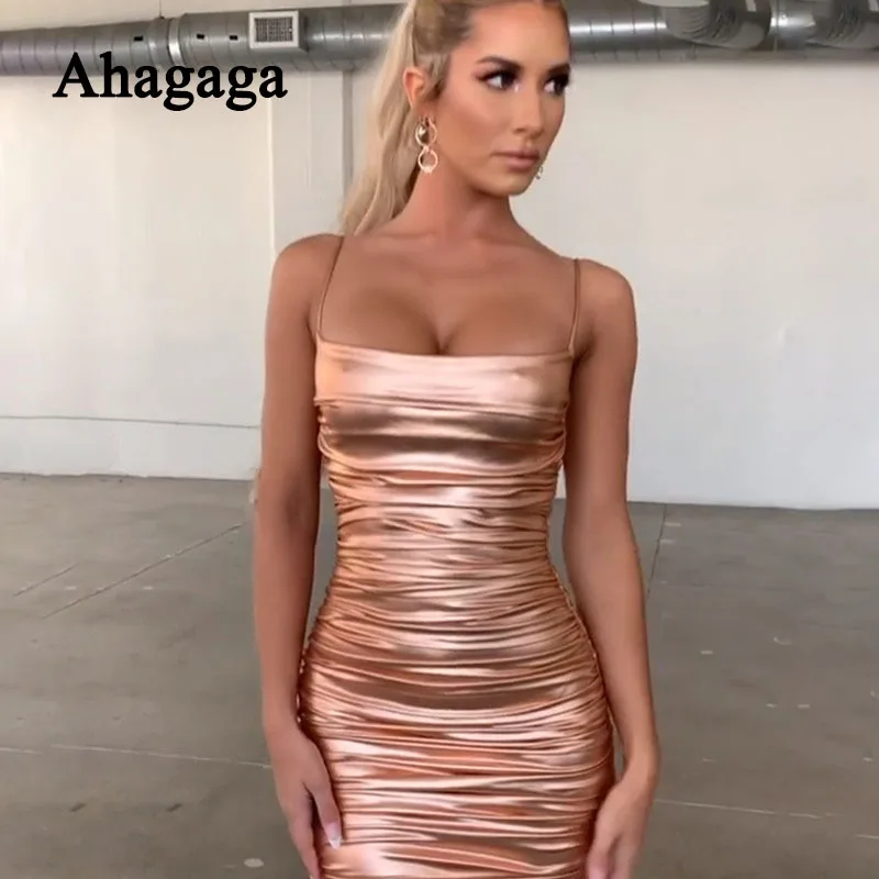 2020 сексуальное мини платье лазерное без рукавов модное обтягивающее на