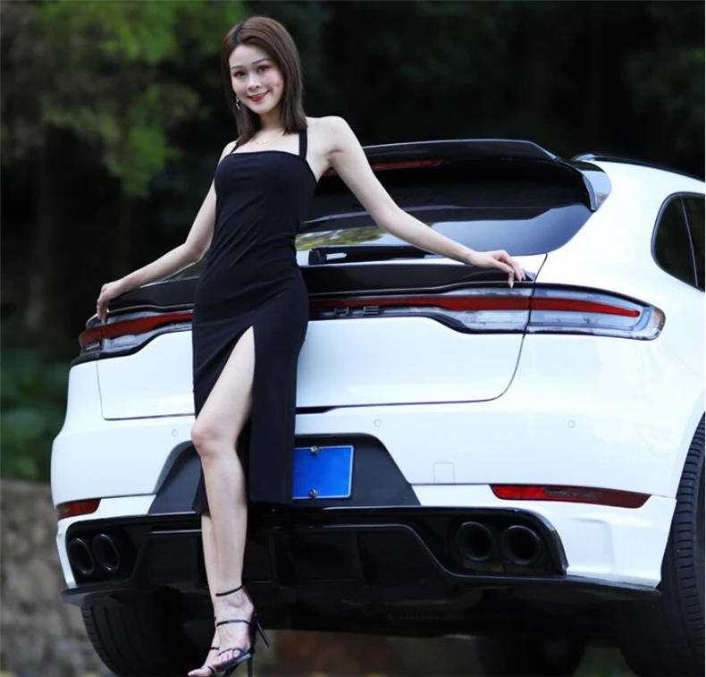 Спойлер из углеродного волокна для Porsche Macan 2018 2019 2020 2021 высококачественные рычаги