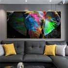 Граффити поп-арт африканские красочные фотообои с животными и принтами художественные картины для детской комнаты декор квадраты