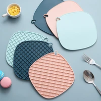 original new insulation pad anti scalding pad nordic wind bowl table pad pot tableware anti skid pad pink kitchen accessories