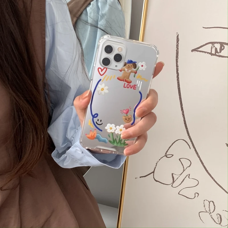 

Зеркальный чехол для iPhone 12, 11 Pro Max, X, Xs Max, Xr, 7, 8 Plus, SE2020