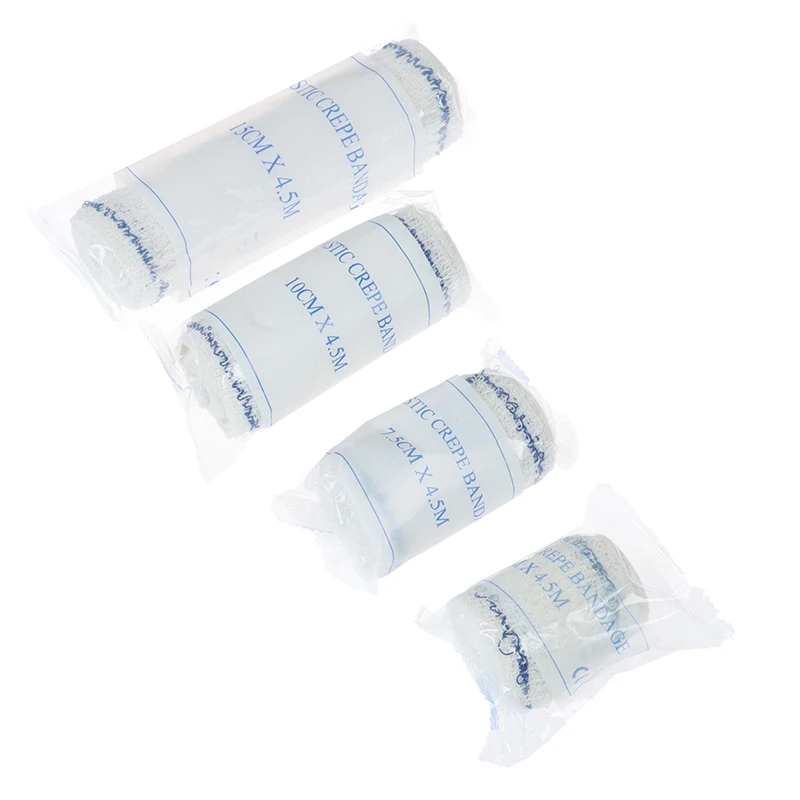

2Pcs Elastic Crepe Wound Dressing Bandages For Home Work Outdoor Sports