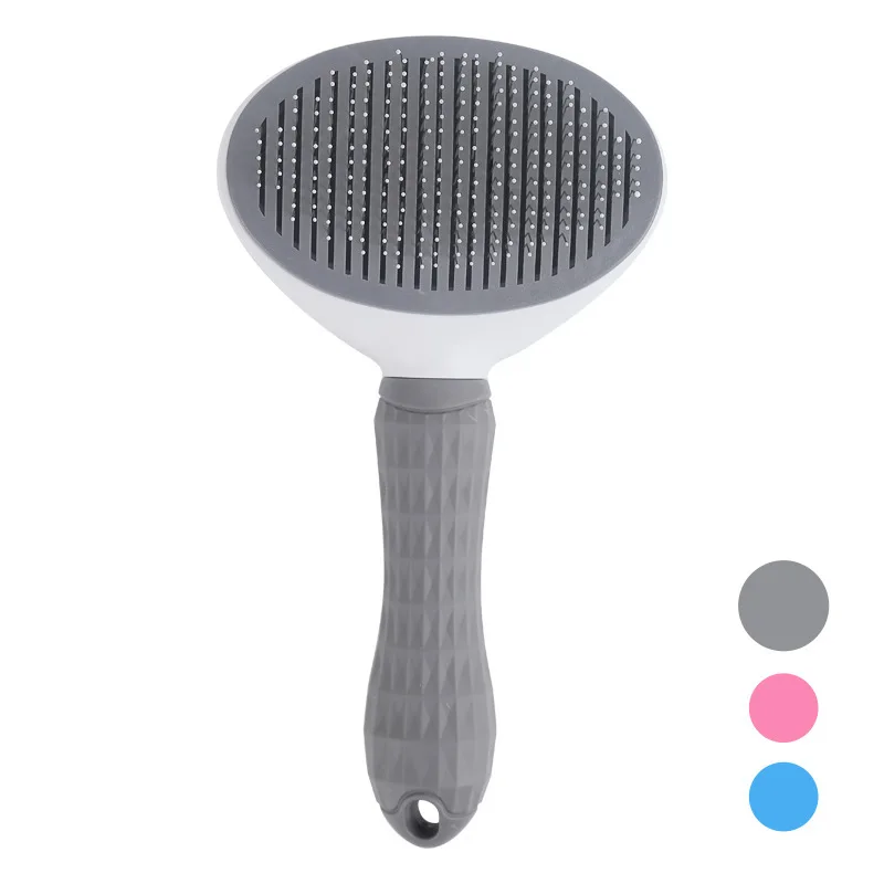 

Self Cleaning Slicker Brush Dog Cat Removes Undercoat Tangled Hair Massages Particle Pet Comb Improves Circulation Skin-friendly