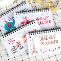 1pcs cute can tear the weekly schedule book calendar simple schedule program memorandum diy calendar planner notebook
