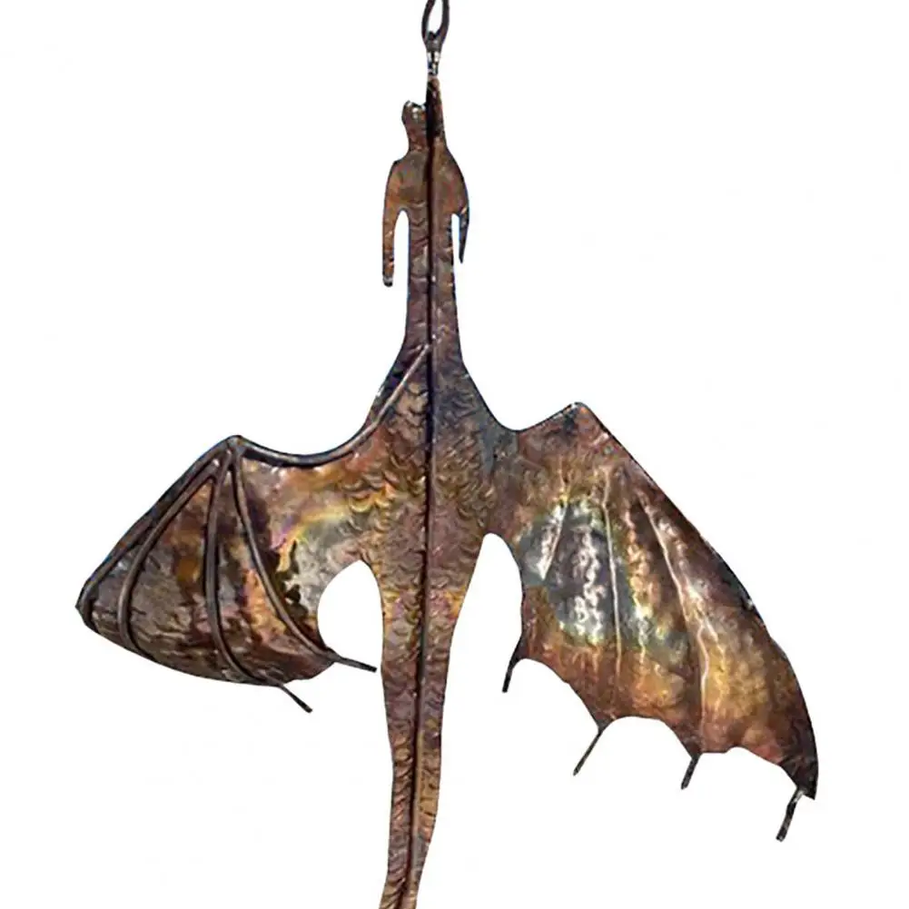 

Hot Sales!! Hanging Pendant Wear-resistant Exquisite Iron Dragon Wind Spinner Catcher Decoration for Outdoor
