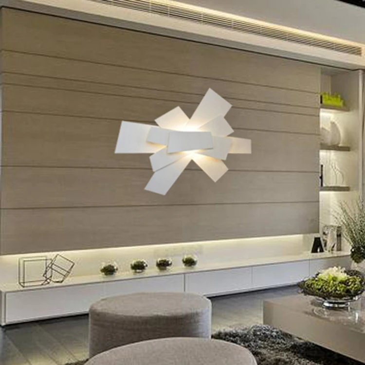 Светодиодный настенный светильник в форме банта акриловое современное бра для