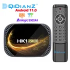 100M HK1 RBOX X4S Android 11 TV Box Amlogic S905X4 4K 4 Гб RAM 128 ГБ ROM BT 2,4G 5G двойной Wifi медиа-проигрыватель Google Set Top Box