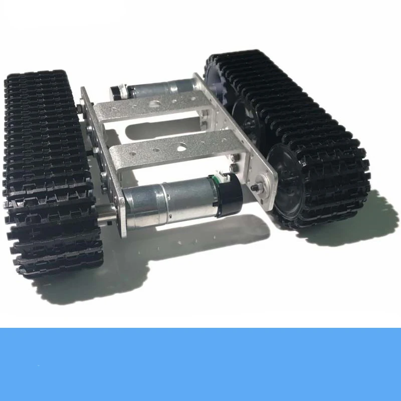 Несобранный умный робот Гусеничный мини комплект TP100 металлический гусеничный шасси алюминиевая панель