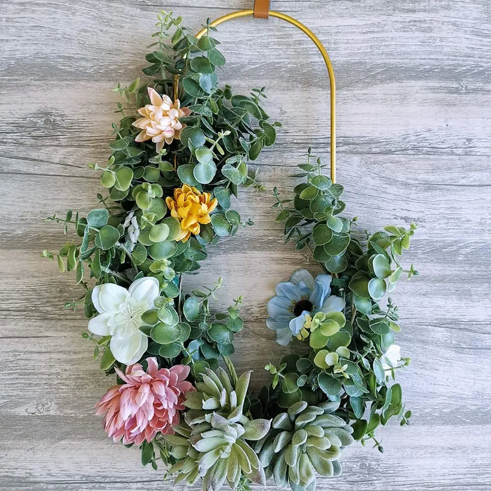 Искусственные серые зеленые листья эвкалипта стеблей 13 6 'высокий объемный