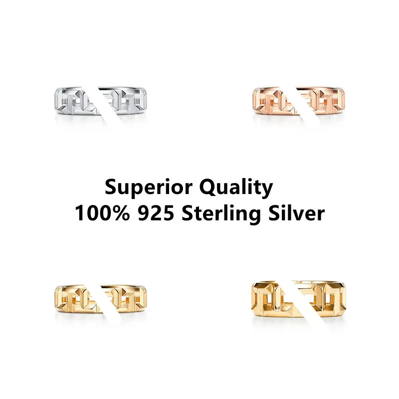 

Мужское и женское кольцо из серебра 2021 пробы, с отверстиями