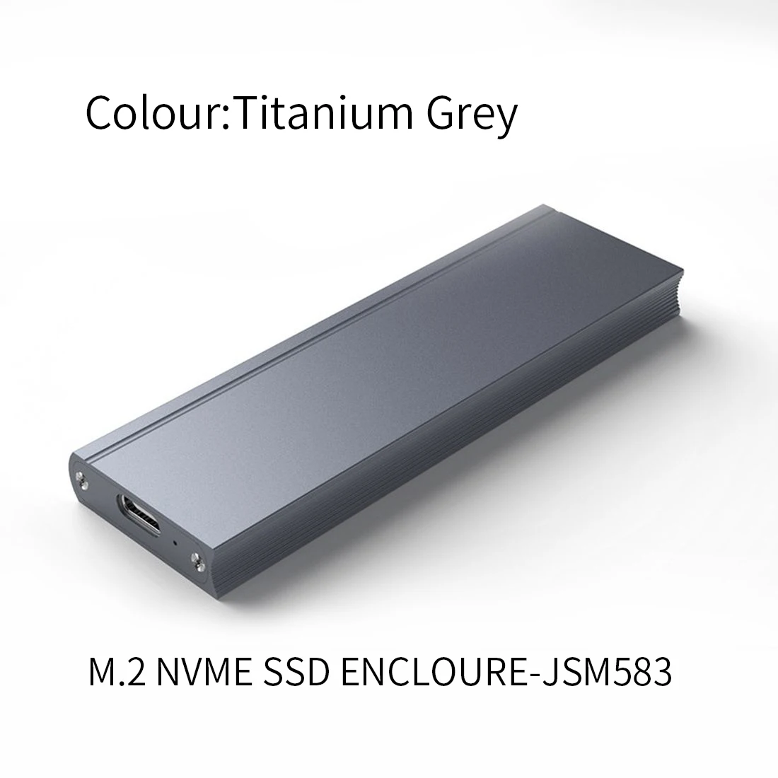 USB 3.0 SSD Case M.2 NVME SSD to Type C Hard Disk Case M2 2230-2280 External Hard Drive Enclosure For NVME SSD JSM583 Chip