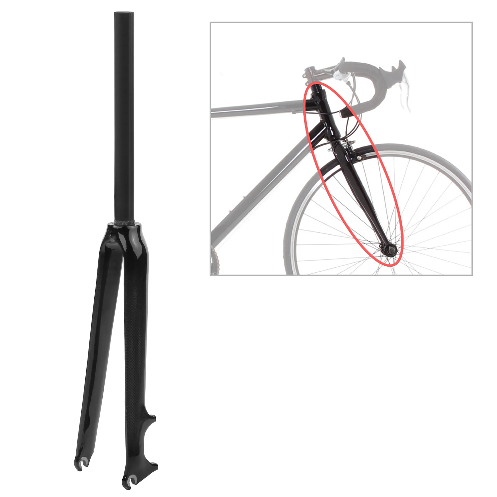 

Ultralight Full Carbon Fiber Bike Front Fork 700C Road Bicycle Fork Cycling Bike Fork 28.6mm Mountain Bike Fork