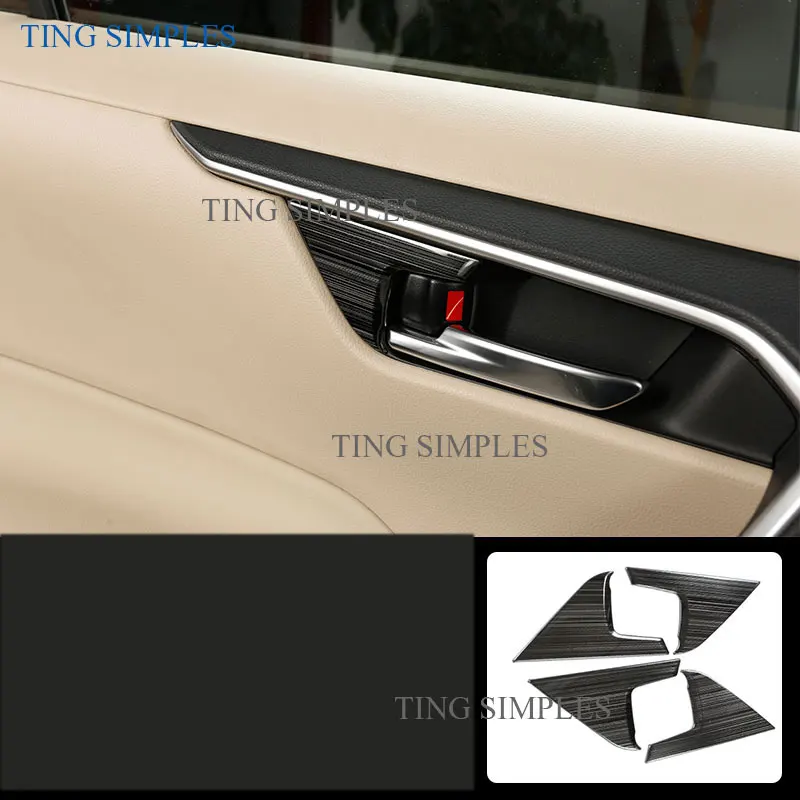 Для Toyota Rav4 Rav 4 Xa50 2019 2020 накладка на внутреннюю дверную ручку металлическая