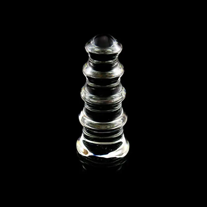 Анальная пробка Анальный секс большая со стразами Вагина мяч пирекс стеклянный