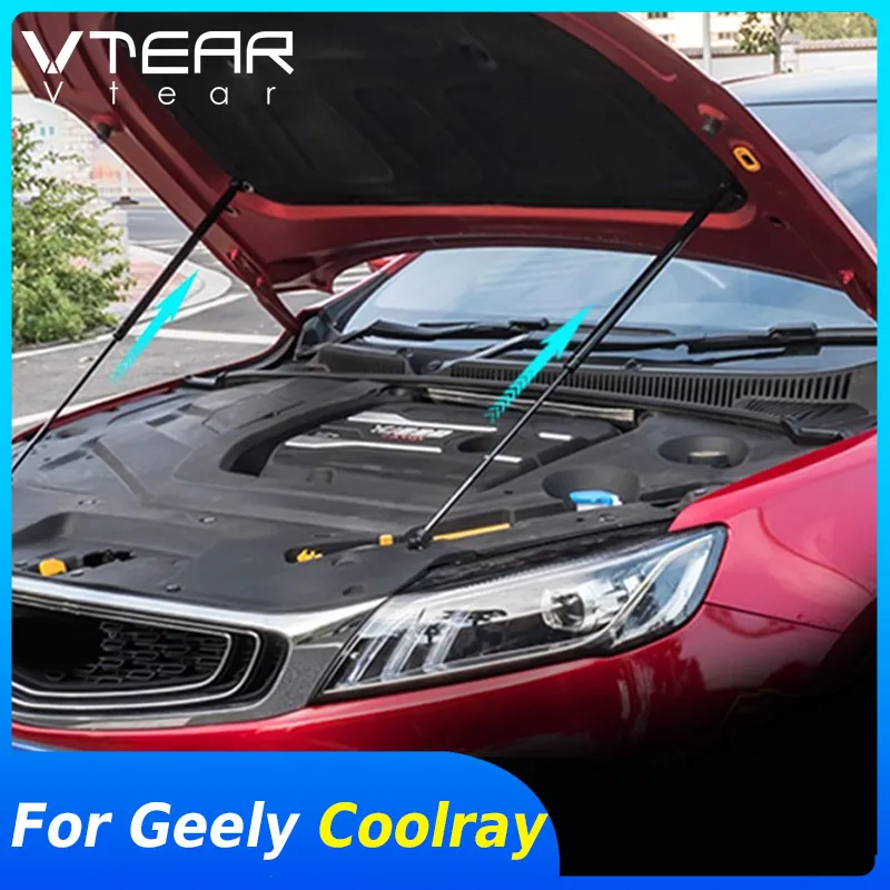 Vtear для Geely Coolray SX11 газовый подъемник двигателя стойка опорная аксессуары детали