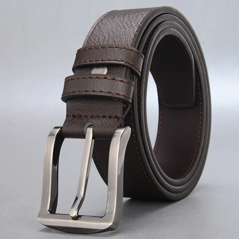 MINGLILONG 2019 трендовые аксессуары черные ремни с серебряной пряжкой мужские класса