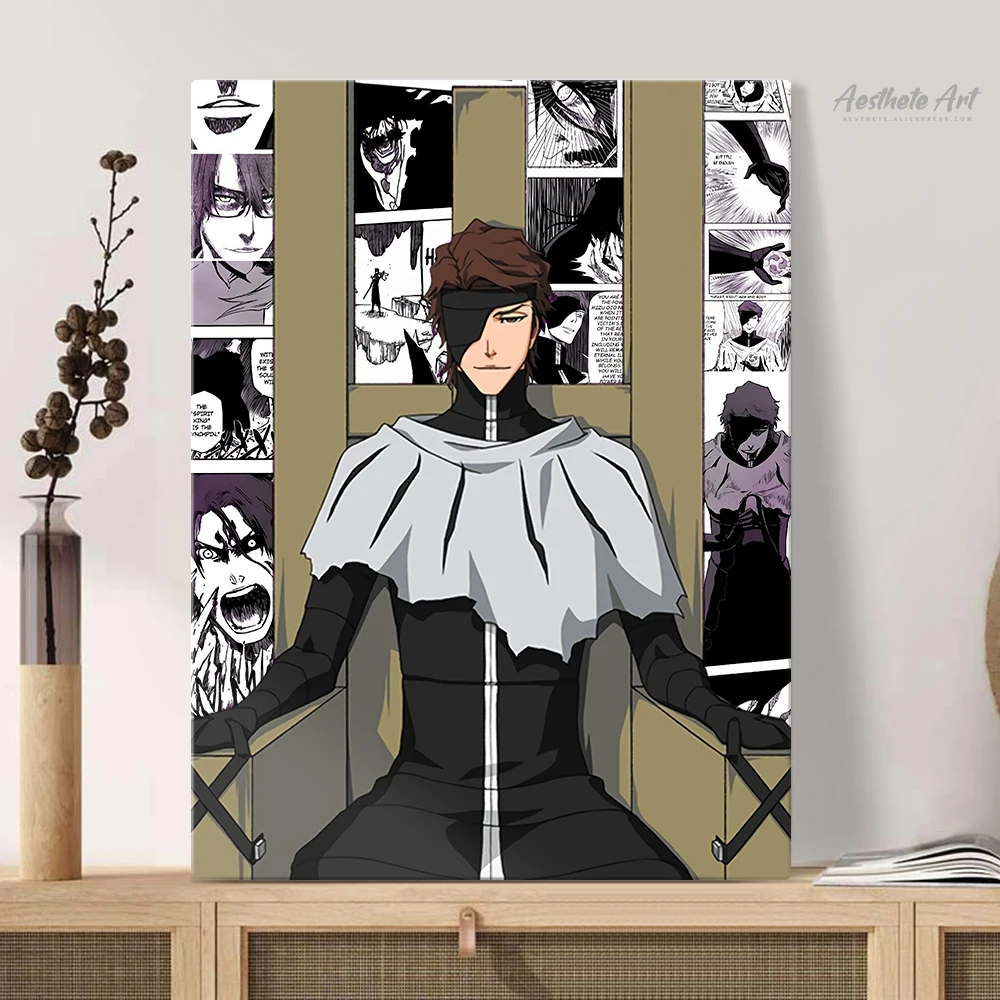 Sosuke Aizen Отбеливатель Аниме домашний декор холст картина на стену украшение для
