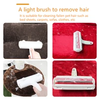 2 way pet hair remover roller lint sticking roller removing dog cat hair from bed sofa carpet clothes pet hair cleaning brush