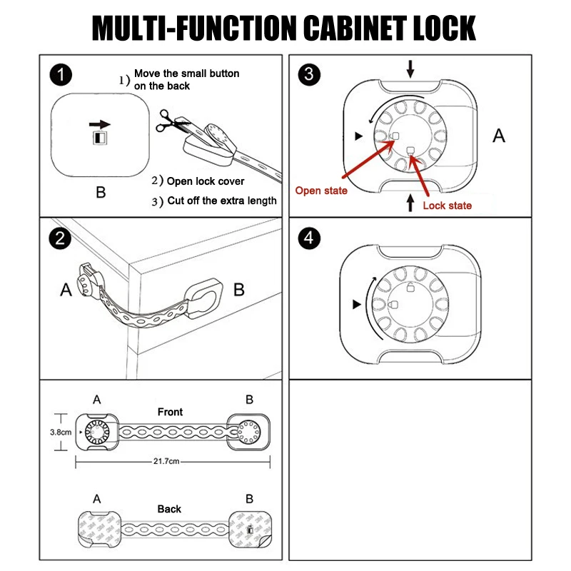 2019 замки для безопасности детей клей дверей шкафа ящика духовки туалета