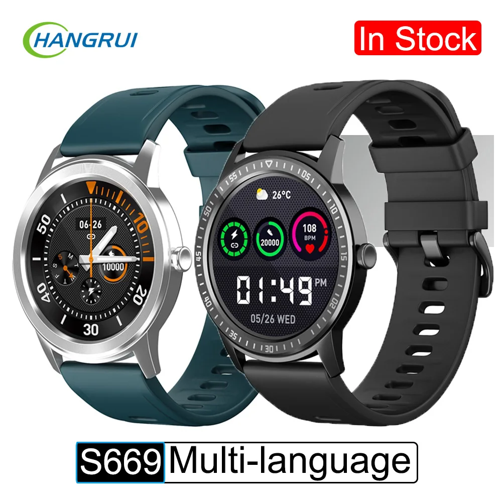 

Смарт-часы HANGRUI унисекс, водонепроницаемость IP67, фитнес-браслет, пульсометр, для Xiaomi, iOS, Android, глобальная версия