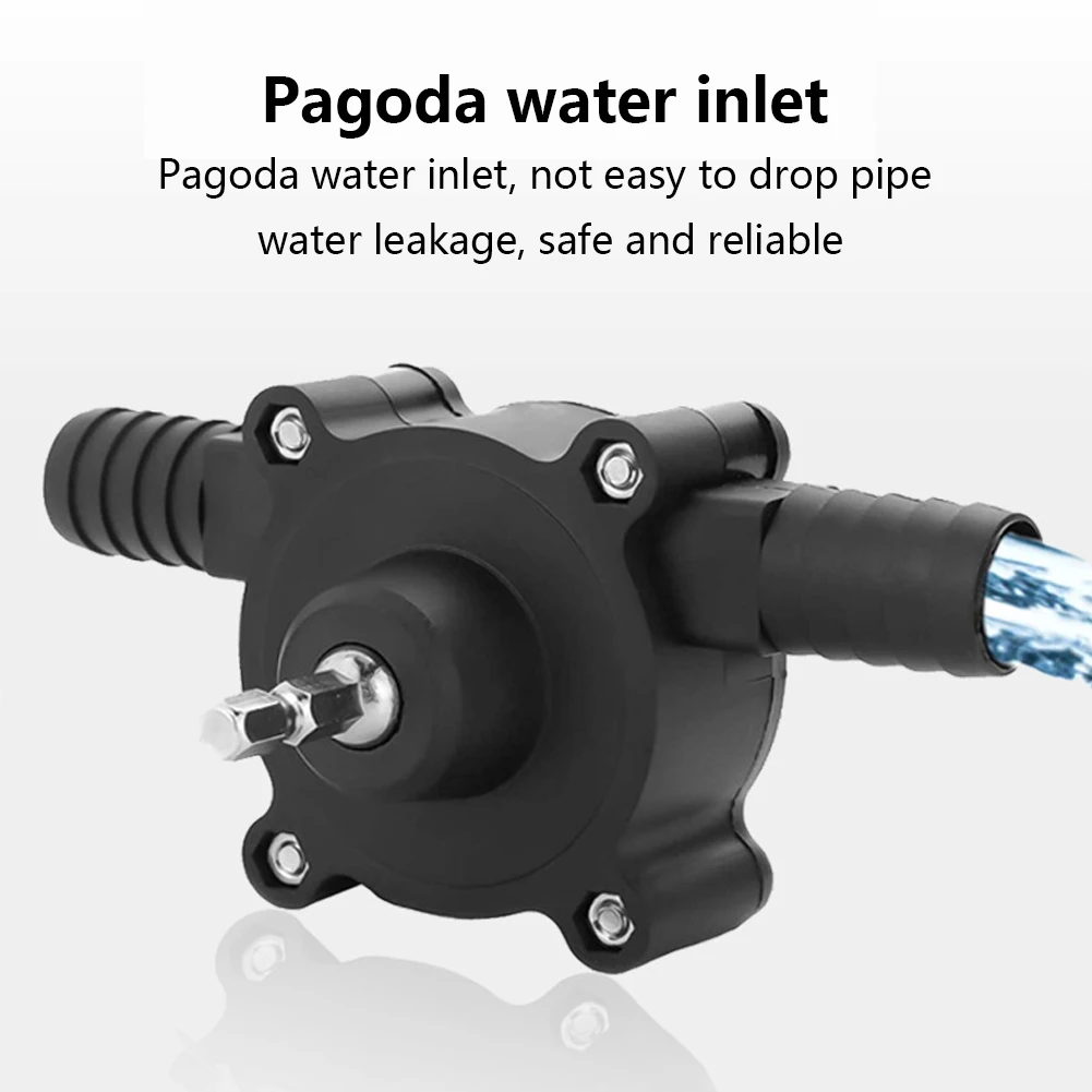 

Portable Electric Drill Pump Diesel Oil Fluid Water Pump Mini Hand Self-Priming Liquid Transfer Pumps Home Garden Outdoor Tool