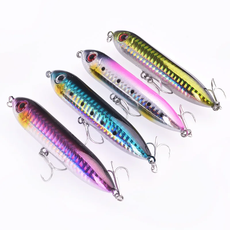 

WDAIREN Bullet Head Pencil Hard Bait 90mm 12g Topwater Fishing Lures Wobblers Bass Crankbait 3D Eyes Artificial Plastic Swimbait