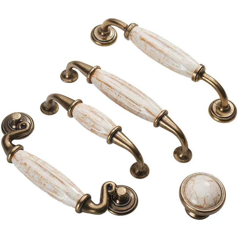 Мраморный узор искусственная ручка в европейском стиле|Ручки шкафа| |