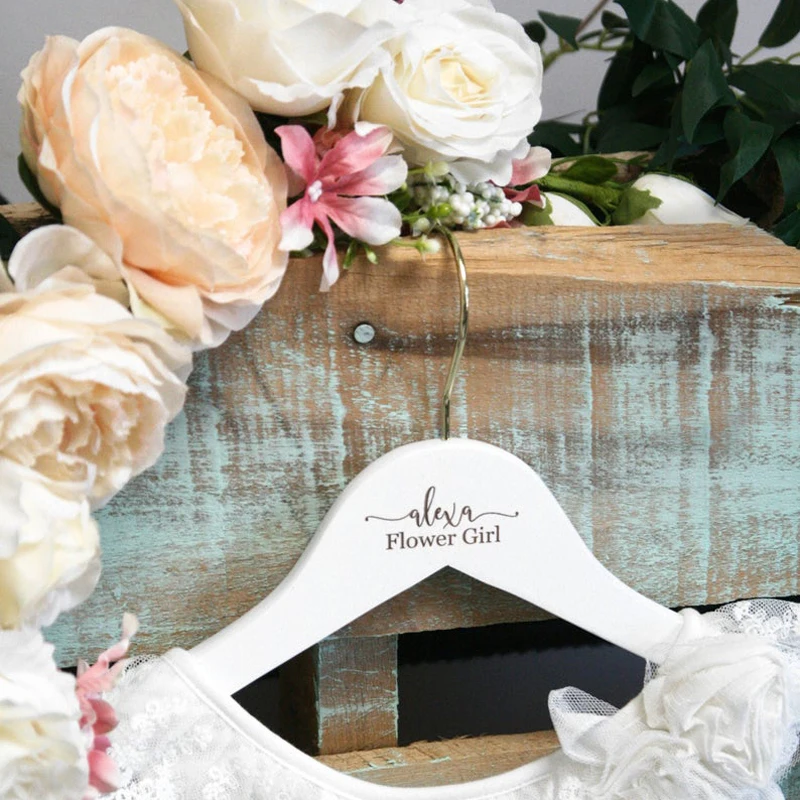 Лазерная резка на заказ Свадебная Вешалка персонализированная вешалка для