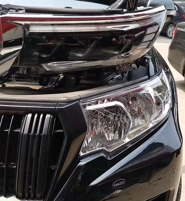 2 шт.~ 2019y автомобильный bupmer головной светильник для Toyota Prado головной светильник LC150 Cruiser автомобильные аксессуары светодиодный фонарь Prado налобный фонарь