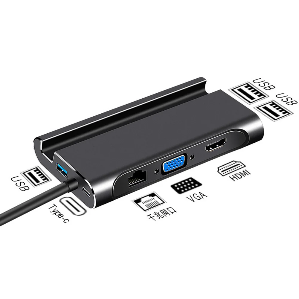 Type C to HDMI-compatible Hub Adapter USB hub Docking Station 3.0 HDMI-VGA RJ45 PD Converter for Laptop Macbook Pro Dock
Type C to HDMI-compatible Hub Adapter USB hub Docking Station 3.0 HDMI-VGA RJ45 PD Converter for Laptop Macbook Pro Dock