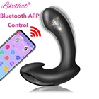 Анальная пробка-вибратор для мужчин, для массажа простаты, с поддержкой Bluetooth, Женский Мужской фаллоимитатор, стимуляция точки G, эротические секс-игрушки для взрослых 18 геев