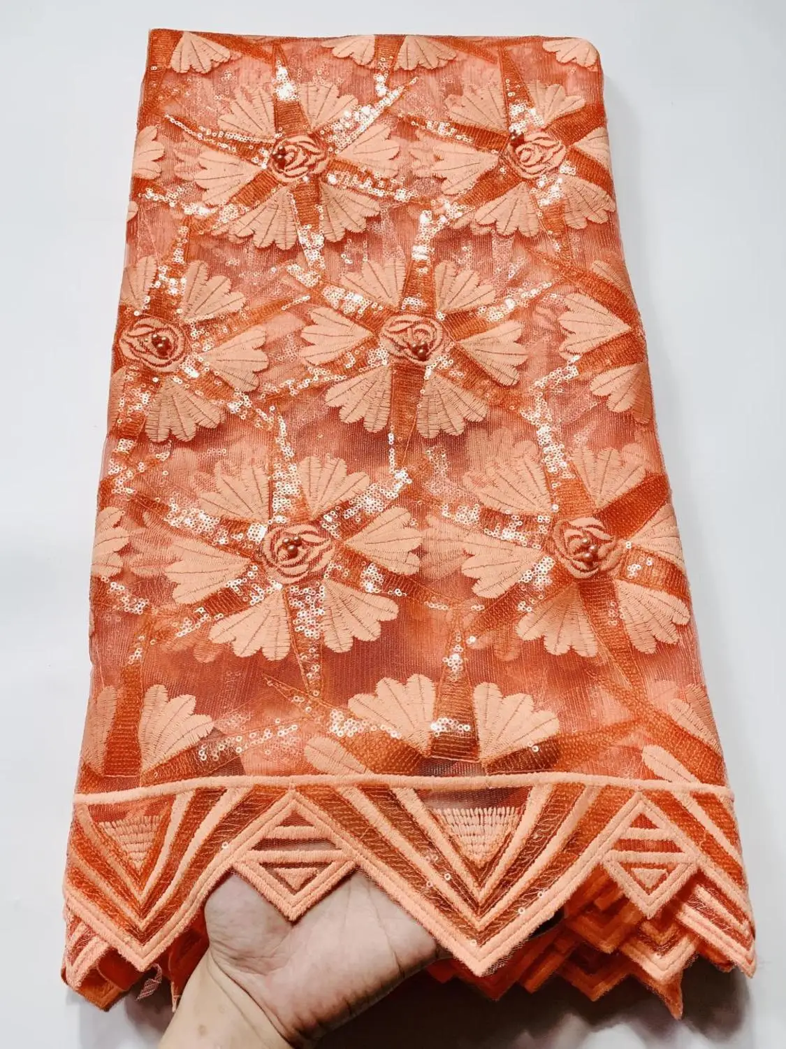 2020 Высококачественная африканская кружевная ткань с пайетками французская