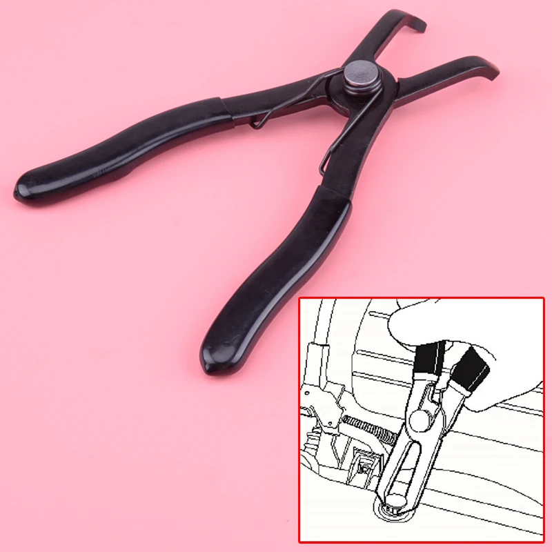 

DWCX Black Car 30 Degree Push Pin Pliers Plastic Clip Remover Rivet Car Panel Retainer Fastener Trim Puller Tool