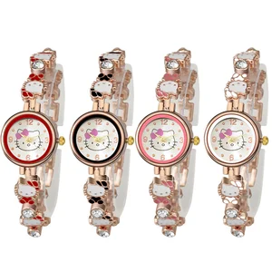 Sanrio Hello Kitty Girl Bracelet Watch Women's Watch All-Match Fashion Watch Student Fashion Quartz 