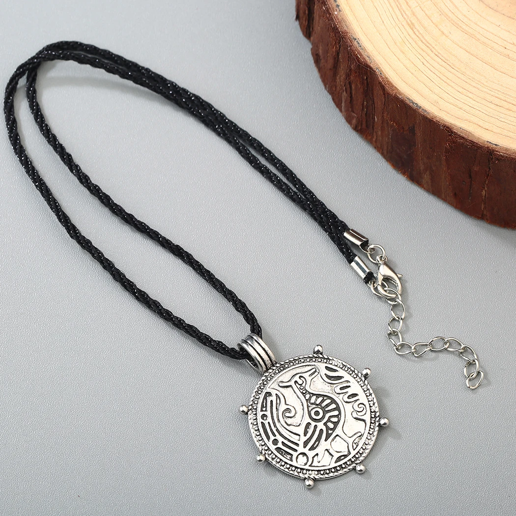 QIAMNI счастливая птица мир вороны одина животные амулеты ожерелье подвеска