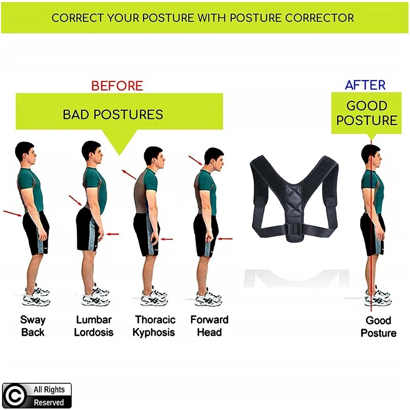 Фото VIP Dropshipping Adjustable Back Posture Corrector Clavicle Spine Shoulder Lumbar Brace Support Belt Correction Красота и здоровье VIP Dropshipping Adjustable Back Posture Corrector Clavicle Spine Shoulder Lumbar Brace Support Belt Correction Красота и здоровье
