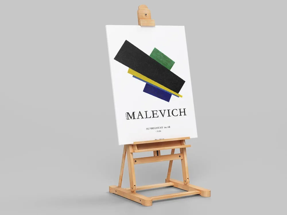 Kazimir Малевич плакат супрематист 48 Казимир выставочный минималистическое