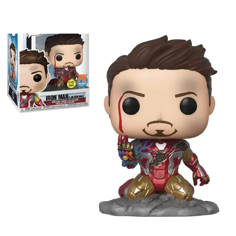 

Marvel Avengers Iron Man Snapping Fingers 10cm Doll Model Children's Toys Anime Characters Action Figures for Children's Family