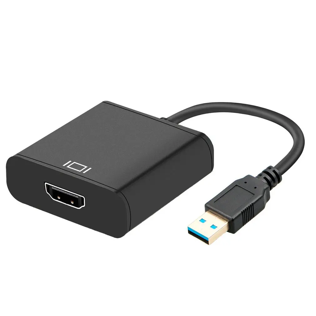 

HD Portable Size USB 3.0 To HDMI-compatible Audio Video Adaptor Converter Cable For Windows 7/8/10 PC 1080P