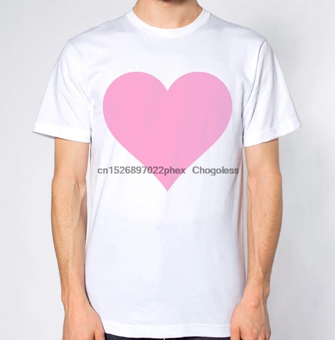 Розовая футболка с сердечками | Мужская одежда
