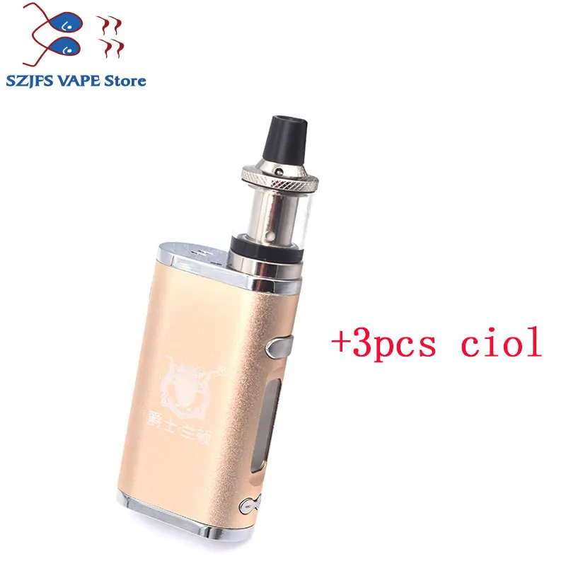 kit with 3 pcs ciol Электронная сигарета JSLD 80 Вт комплект vape встроенный аккумулятор 2000 мАч коробка мод Большой дым паровой vape комплект VS TXW 80 Вт электронная сигарета - Цвет: kit with 3 pcs ciol