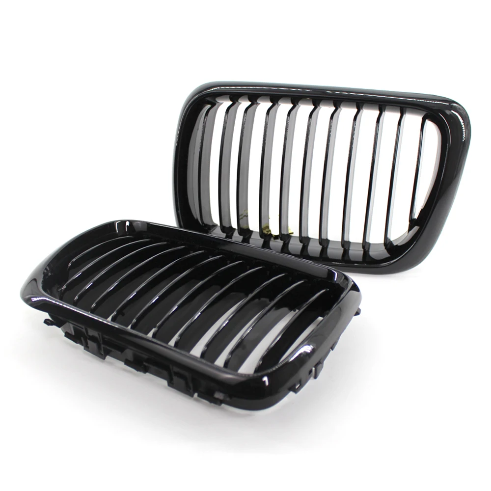 Комплект из 2 предметов черный глянец передний бампер капот ноздри гоночный